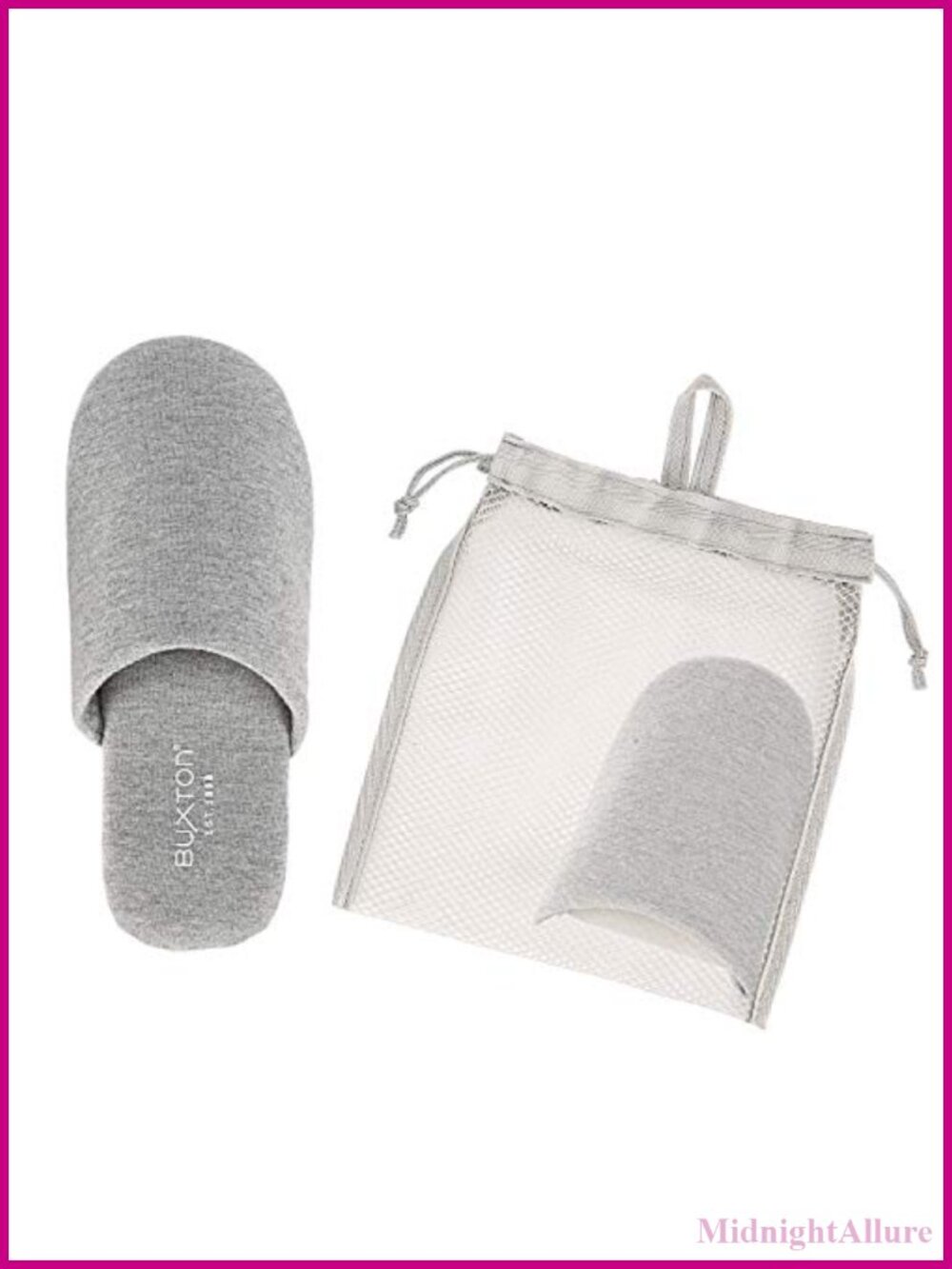 Unisex Lightweight Cotton Memory Foam Foldable Travel Slippers